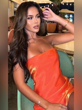 life on mars strapless mini dress milky way White Fox Life On Mars Strapless Mini Dress Milky